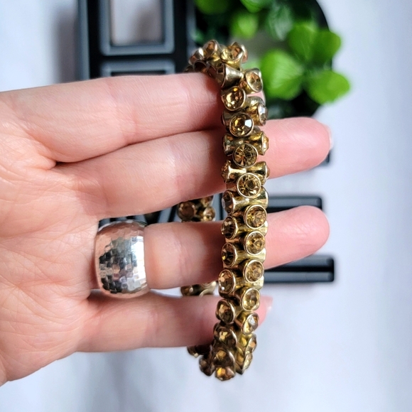 Chico's Jewelry - Gold encrusted stretch bracelet